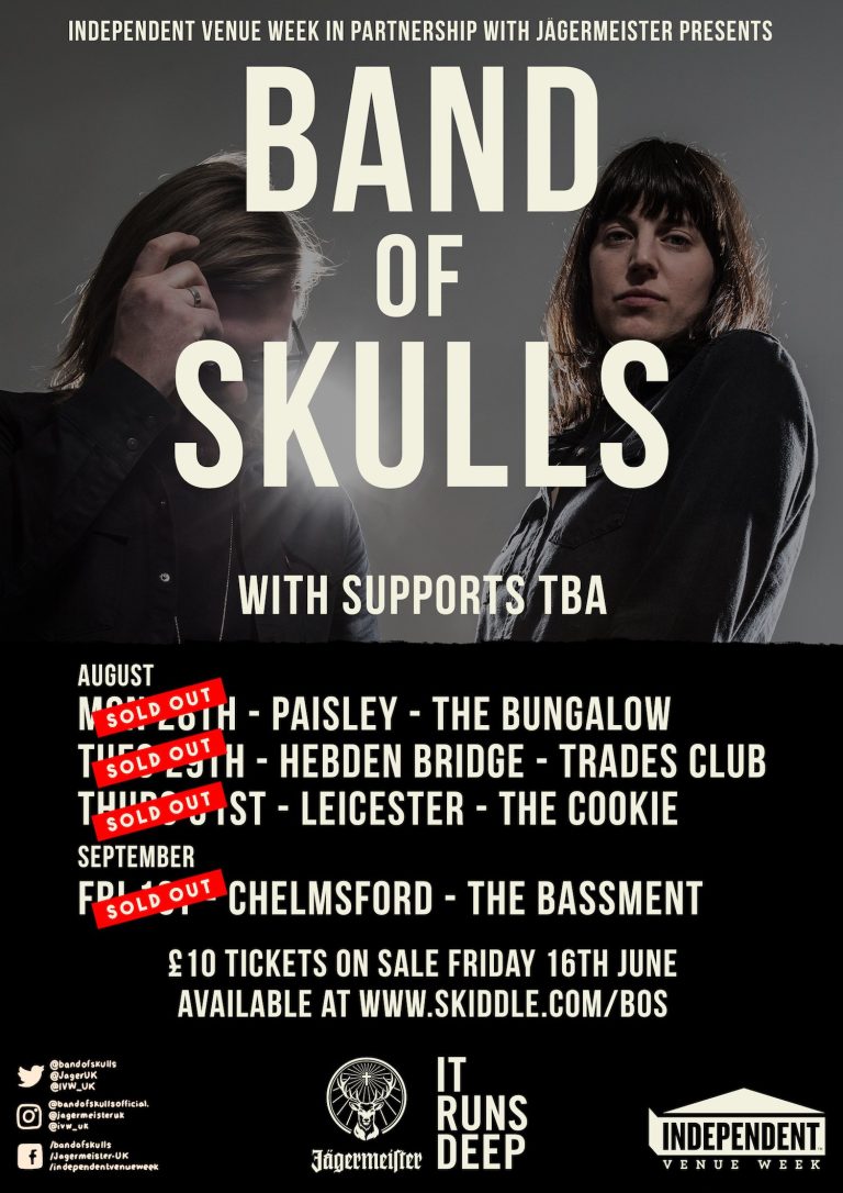 Band Of Skulls x Jägermeister Tour Poster