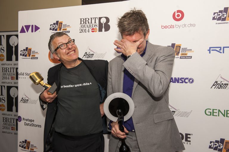 Flood and Alan Moulder 2014 at the MPG Awards