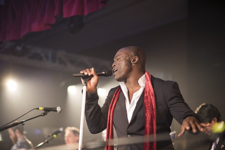 Seal performing at the MPG Awards 2014